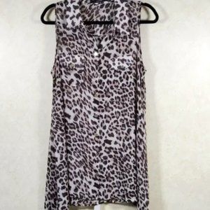 Vertigo Tan and Brown Blouse M